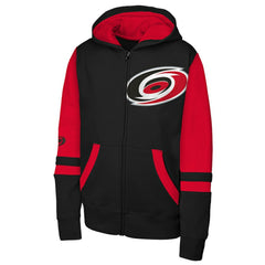 Carolina Hurricanes Youth Face Off Full-Zip Hoodie -  NHL Hoodies