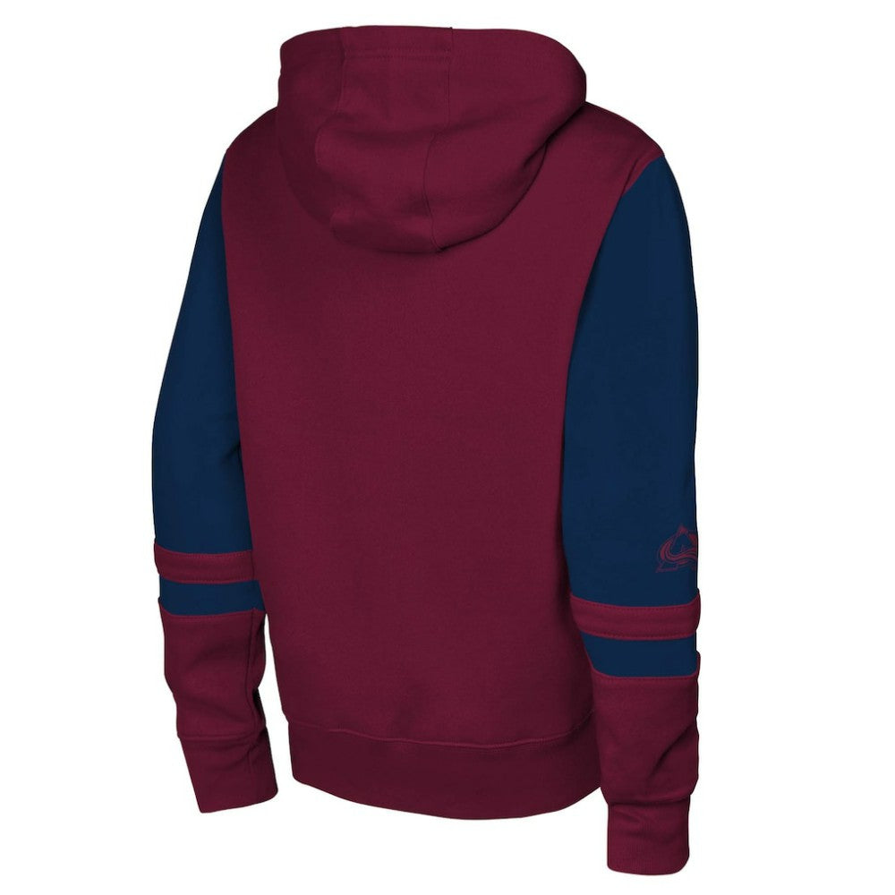 Colorado Avalanche Youth Face Off Full-Zip Hoodie -  NHL Hoodies