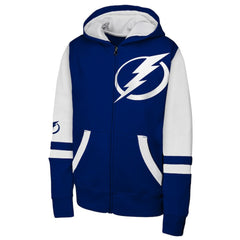 Tampa Bay Lightning Youth Face Off Full-Zip Hoodie -  NHL Hoodies
