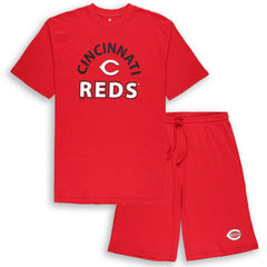 Cincinnati Reds Profile Big & Tall T-Shirt & Shorts Combo Set - MLB Shorts