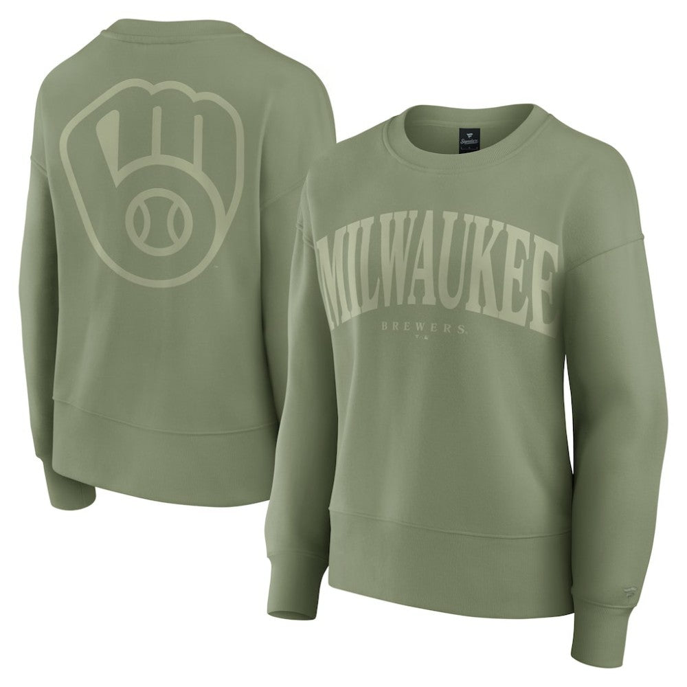 Milwaukee Brewers Fanatics Women's Elements Flow Pullover Sweatshirt - MLB Pullover