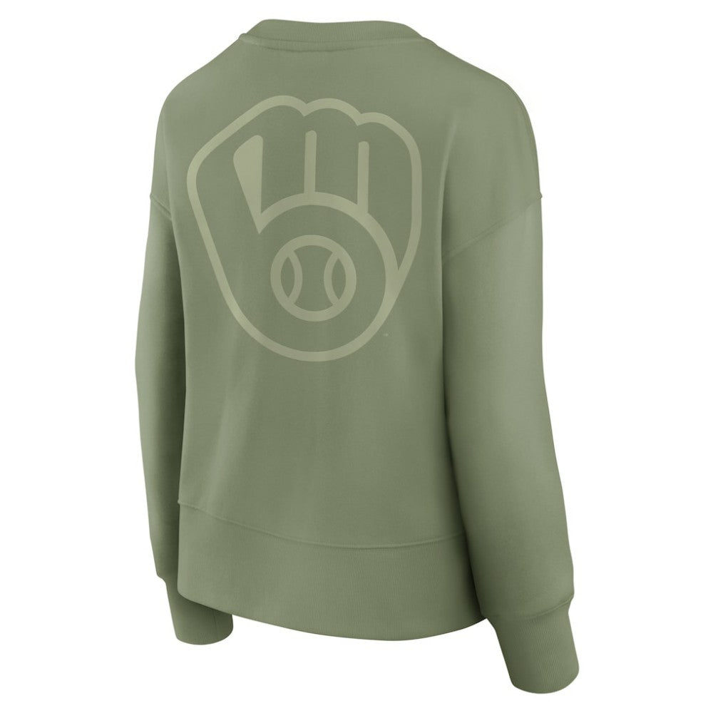 Milwaukee Brewers Fanatics Women's Elements Flow Pullover Sweatshirt - MLB Pullover