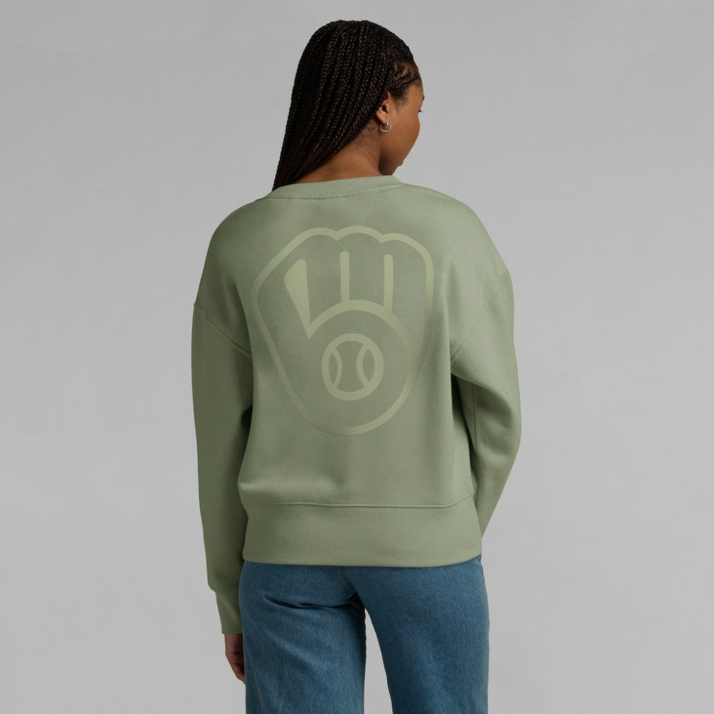 Milwaukee Brewers Fanatics Women's Elements Flow Pullover Sweatshirt - MLB Pullover