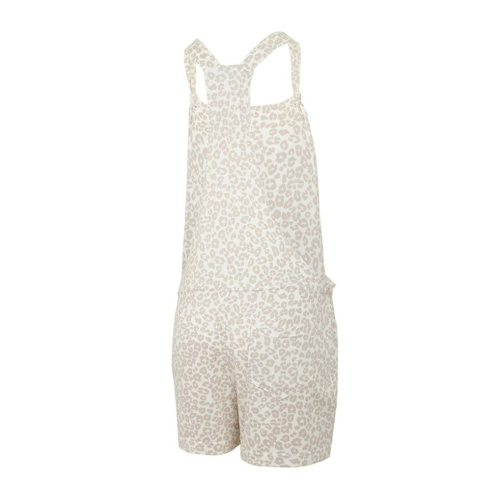 Atlanta Braves Concepts Sport Women's Montana Hacci Knit Romper Overalls - MLB