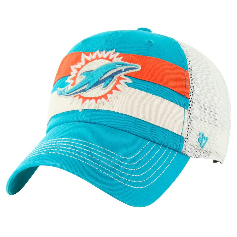 Miami Dolphins '47 Clubhouse Boon Clean-Up Trucker Adjustable Hat | NFL Discount