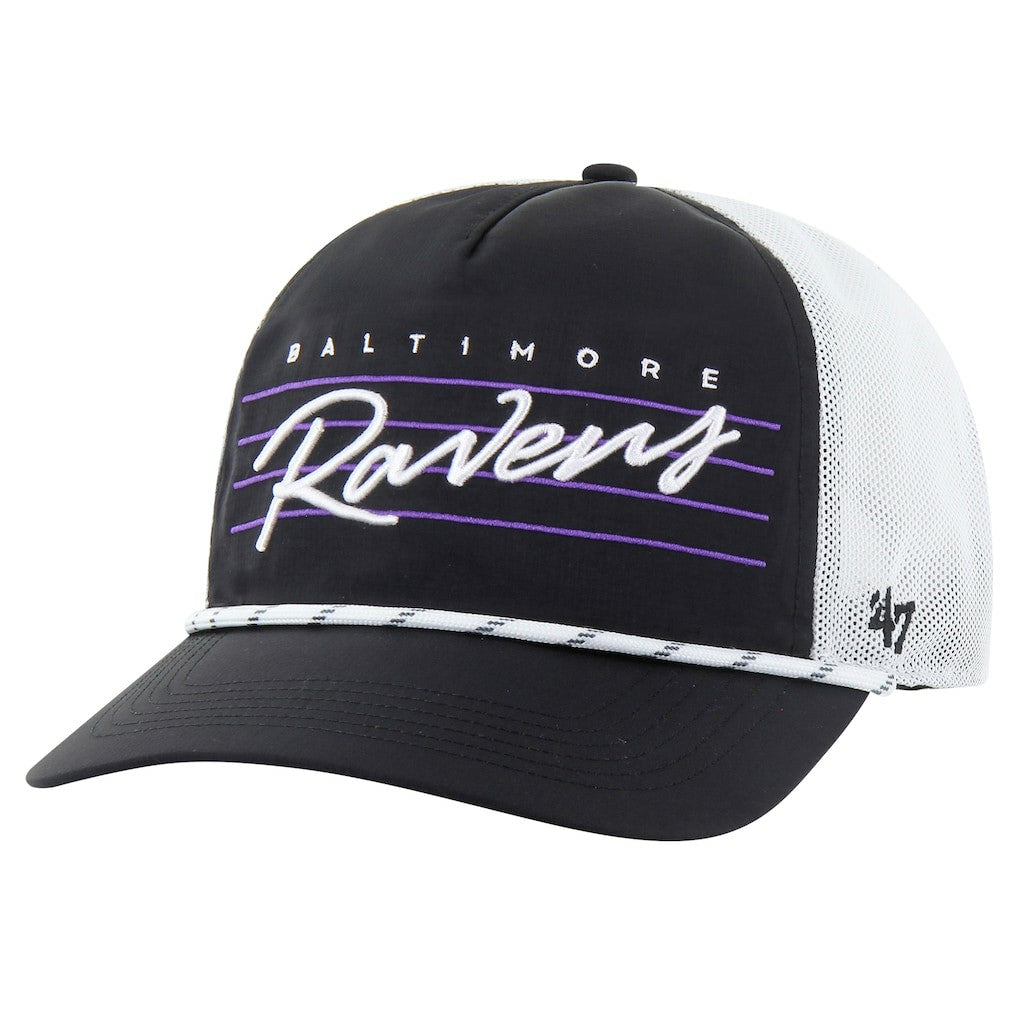 Baltimore Ravens '47 Downburst Relaxed Hitch Trucker Adjustable Hat | NFL Near me