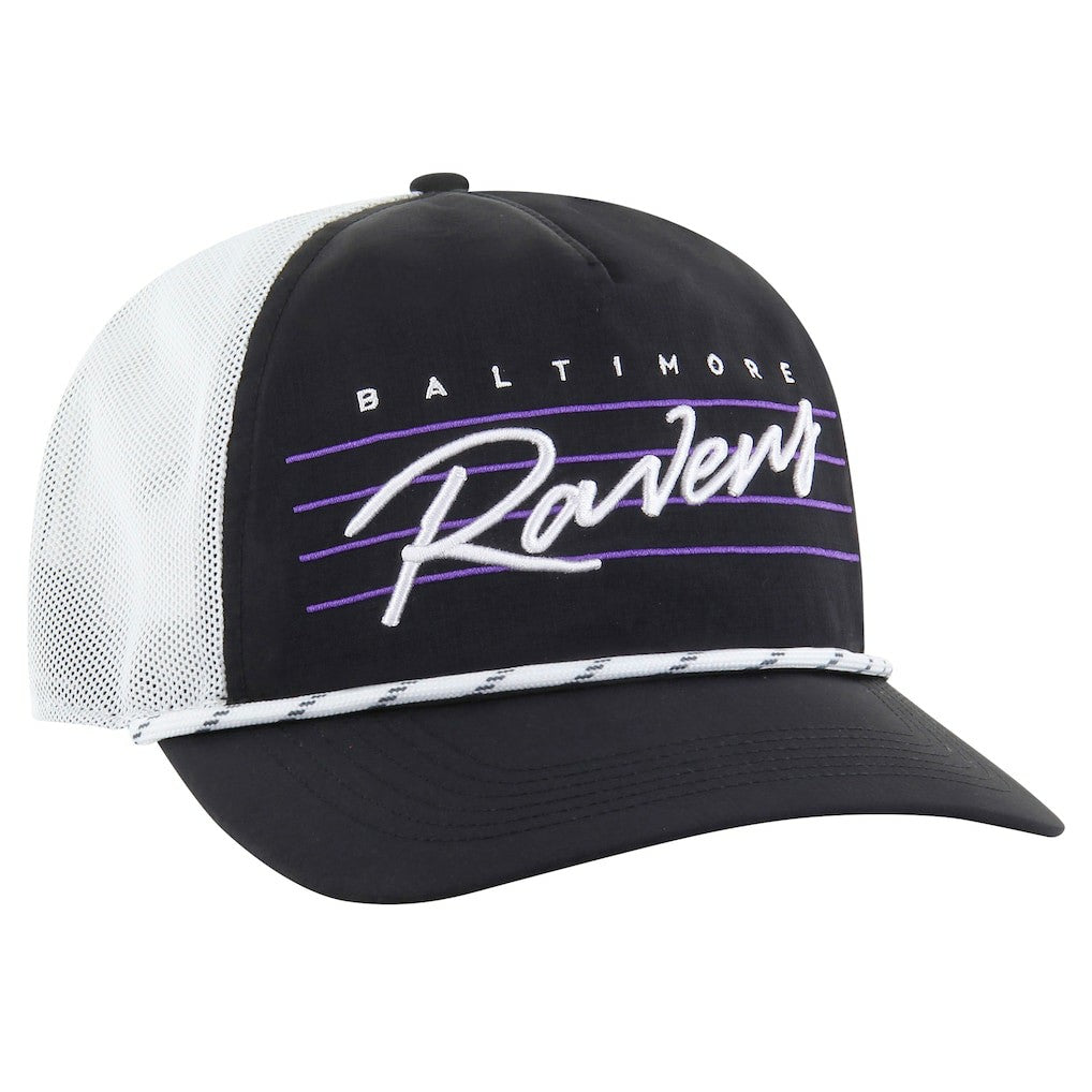 Baltimore Ravens '47 Downburst Relaxed Hitch Trucker Adjustable Hat | NFL Near me