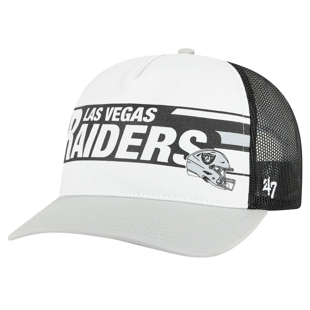 Las Vegas Raiders '47 Stack Line Hitch Trucker Adjustable Hat | NFL Discount