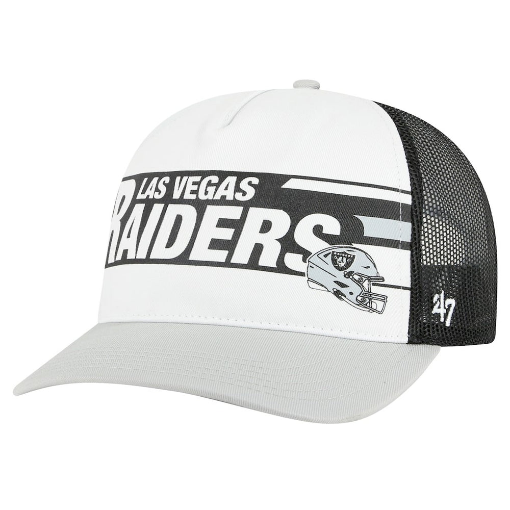 Las Vegas Raiders '47 Stack Line Hitch Trucker Adjustable Hat | NFL Discount