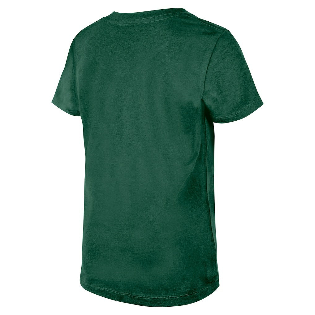 New York Jets Girls Youth Flip Sequin V-Neck T-Shirt | NFL Outlet