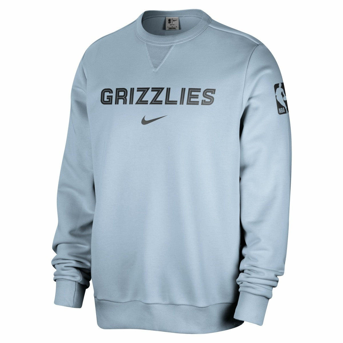 Light Blue Memphis Grizzlies Courtside Standard Issue Performance Pullover Sweatshirt | NBA