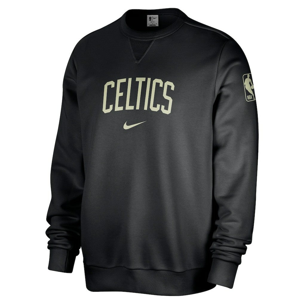 Black Boston Celtics Courtside Standard Issue Performance Pullover Sweatshirt | NBA