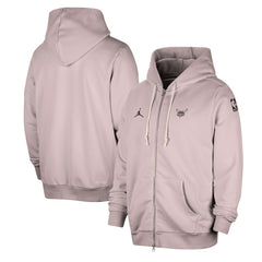 Light Purple Charlotte Hornets Jordan Brand Authentic Standard Issue Full-Zip Hoodie Jacket | NBA
