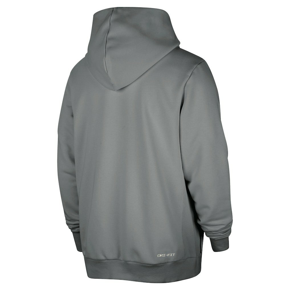 Gray Brooklyn Nets Authentic Standard Issue Full-Zip Hoodie Jacket | NBA