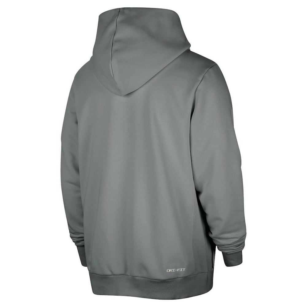 Gray Brooklyn Nets Authentic Standard Issue Full-Zip Hoodie Jacket | NBA