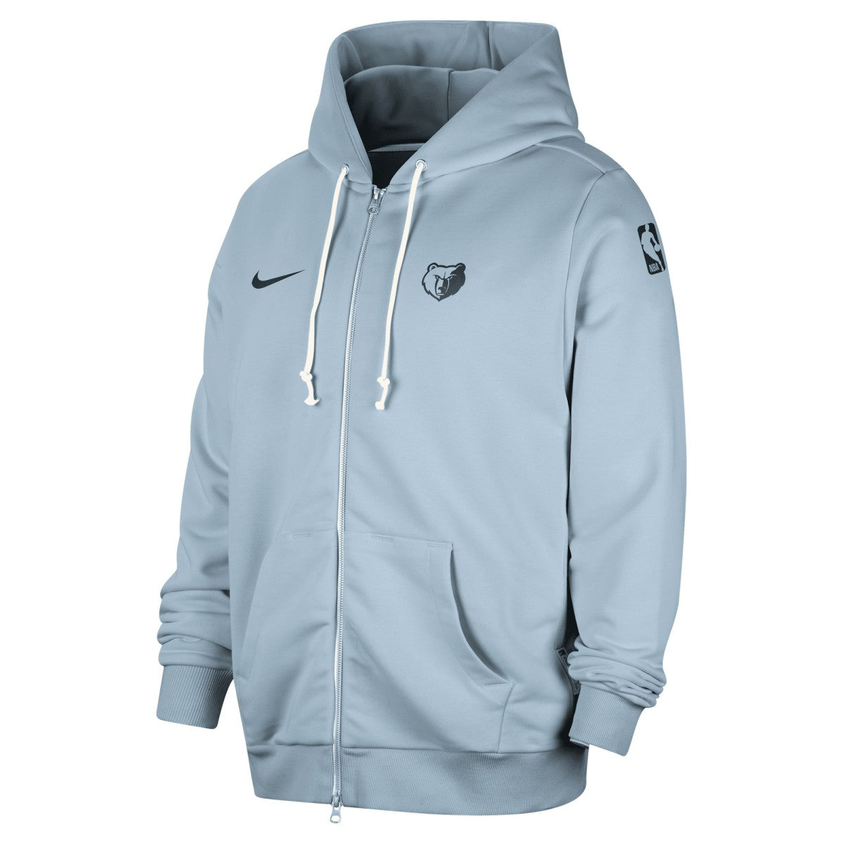 Light Blue Memphis Grizzlies Authentic Standard Issue Full-Zip Hoodie Jacket | NBA
