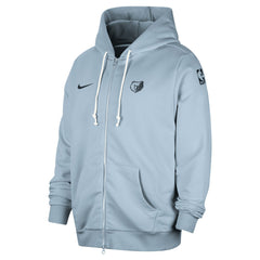 Light Blue Memphis Grizzlies Authentic Standard Issue Full-Zip Hoodie Jacket | NBA