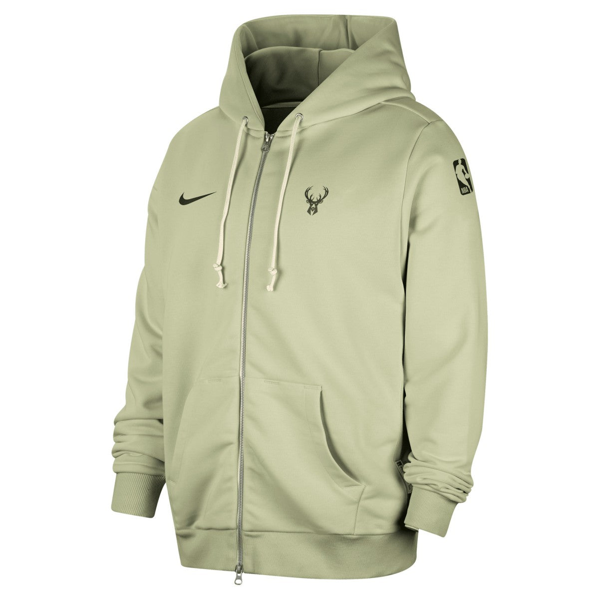 Green Milwaukee Bucks Authentic Standard Issue Full-Zip Hoodie Jacket | NBA