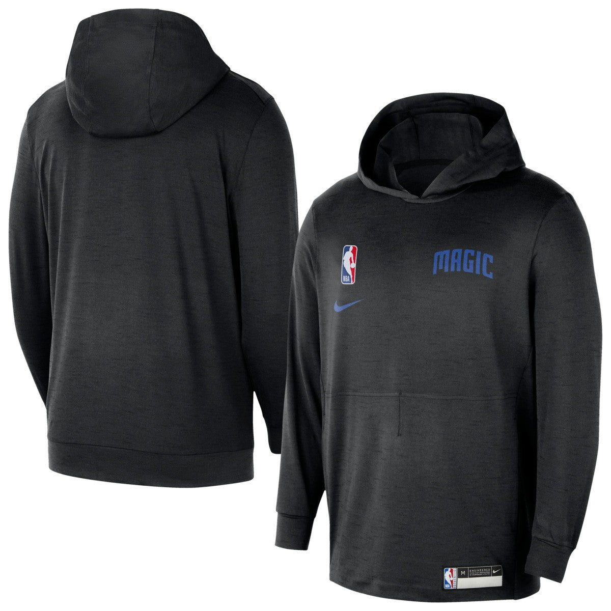 Black Orlando Magic 2024/25 On-Court Authentic Practice Yoga Restore Lightweight Pullover Hoodie | NBA