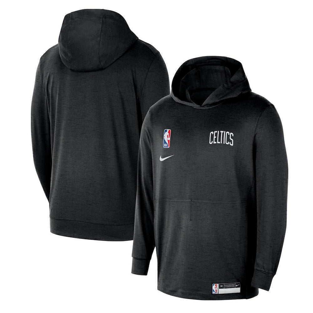 Black Boston Celtics 2024/25 On-Court Authentic Practice Yoga Restore Lightweight Pullover Hoodie | NBA