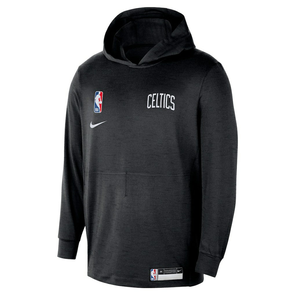 Black Boston Celtics 2024/25 On-Court Authentic Practice Yoga Restore Lightweight Pullover Hoodie | NBA