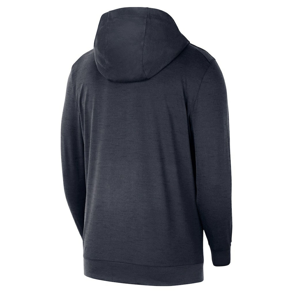 Navy Golden State Warriors 2024/25 On-Court Authentic Practice Yoga Restore Lightweight Pullover Hoodie | NBA