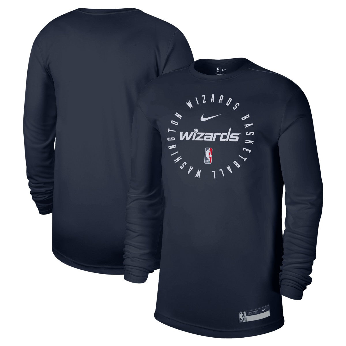 Navy Washington Wizards 2024/25 Legend On-Court Practice Long Sleeve T-Shirt | NBA