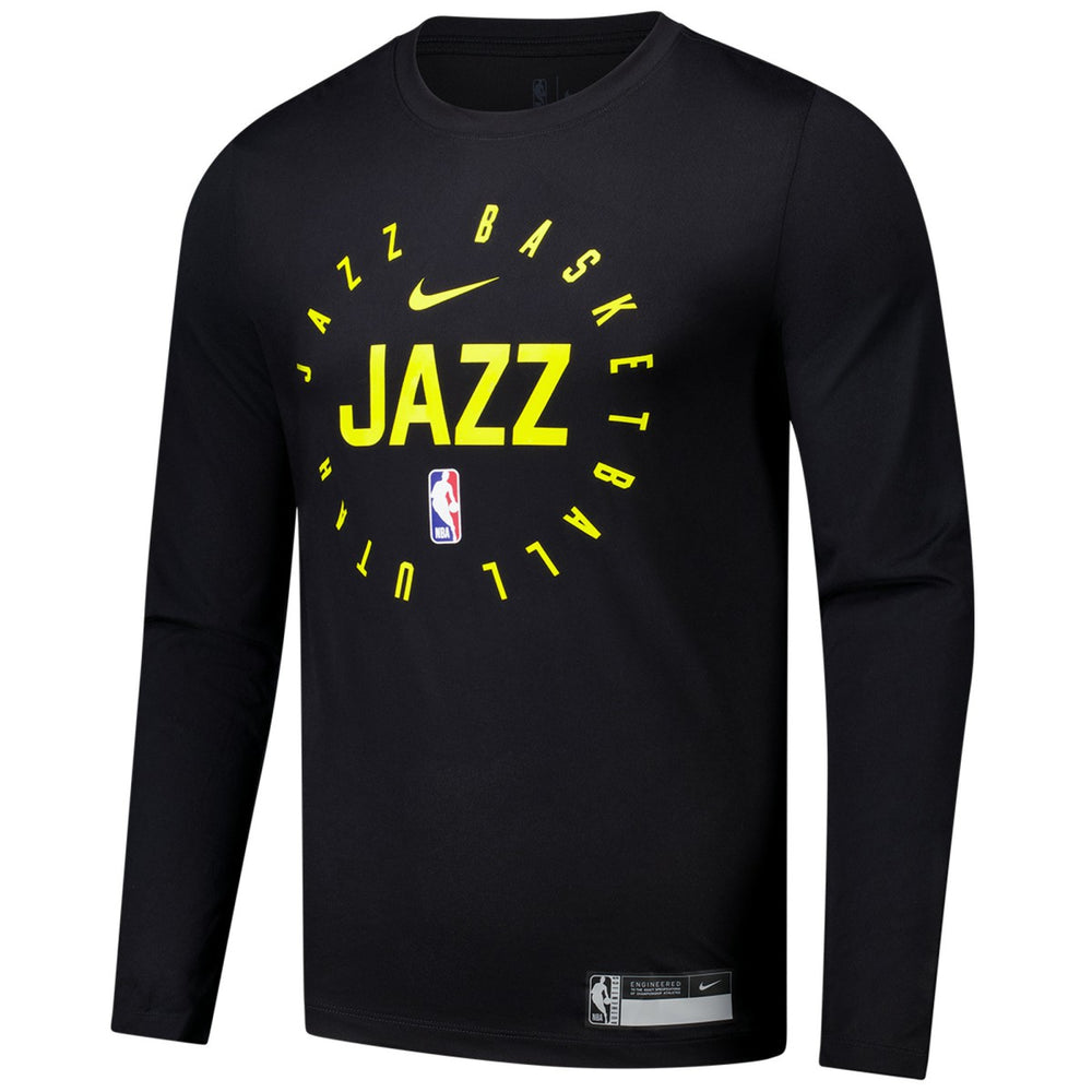 Black Utah Jazz 2024/25 Legend On-Court Practice Long Sleeve T-Shirt | NBA