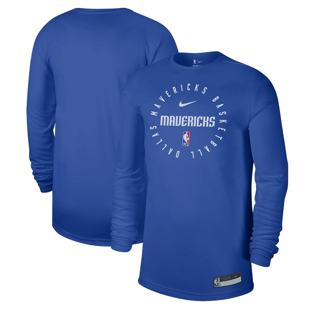 Blue Dallas Mavericks 2024/25 Legend On-Court Practice Long Sleeve T-Shirt sale | NBA