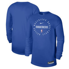 Blue Dallas Mavericks 2024/25 Legend On-Court Practice Long Sleeve T-Shirt sale | NBA