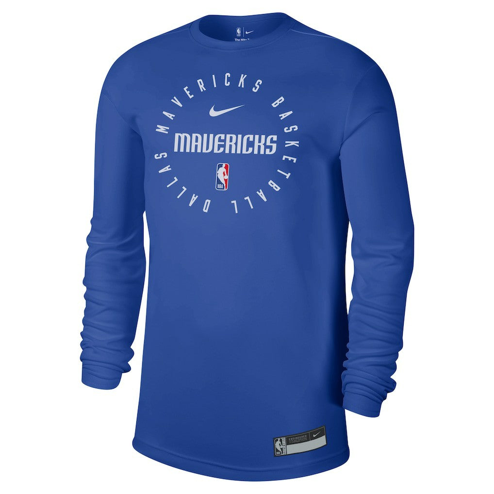 Blue Dallas Mavericks 2024/25 Legend On-Court Practice Long Sleeve T-Shirt sale | NBA