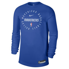 Blue Dallas Mavericks 2024/25 Legend On-Court Practice Long Sleeve T-Shirt sale | NBA