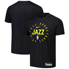 Black Utah Jazz 2024/25 Legend On-Court Practice Performance T-Shirt | NBA