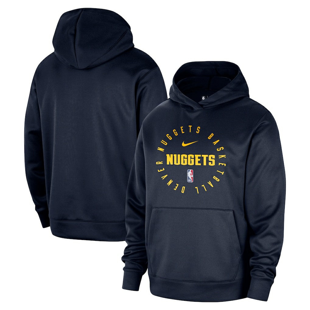 Navy Denver Nuggets 2024/25 Spotlight On-Court Practice Performance Pullover Hoodie sale | NBA