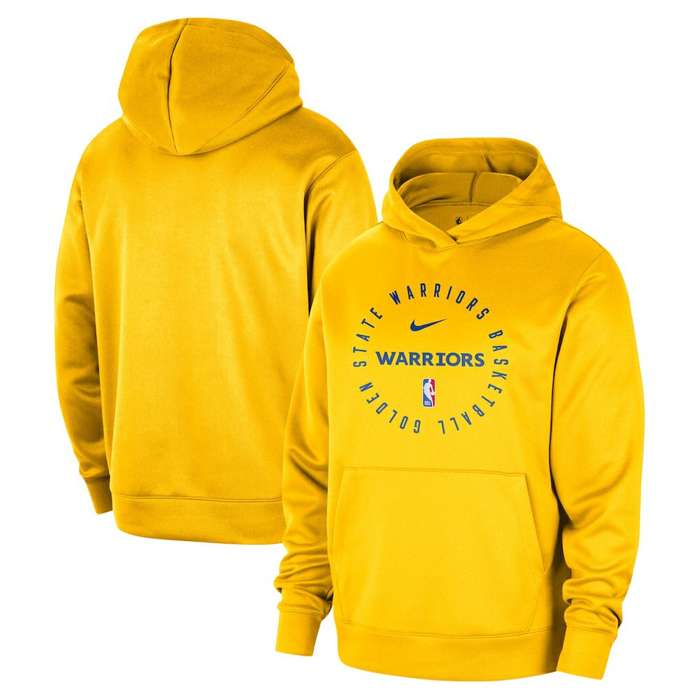 Gold Golden State Warriors 2024/25 Spotlight On-Court Practice Performance Pullover Hoodie sale | NBA