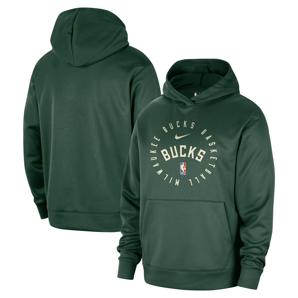 Hunter Green Milwaukee Bucks 2024/25 Spotlight On-Court Practice Performance Pullover Hoodie | NBA