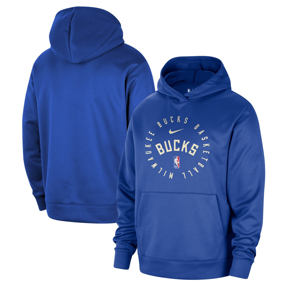Royal Milwaukee Bucks 2024/25 Spotlight On-Court Practice Performance Pullover Hoodie | NBA