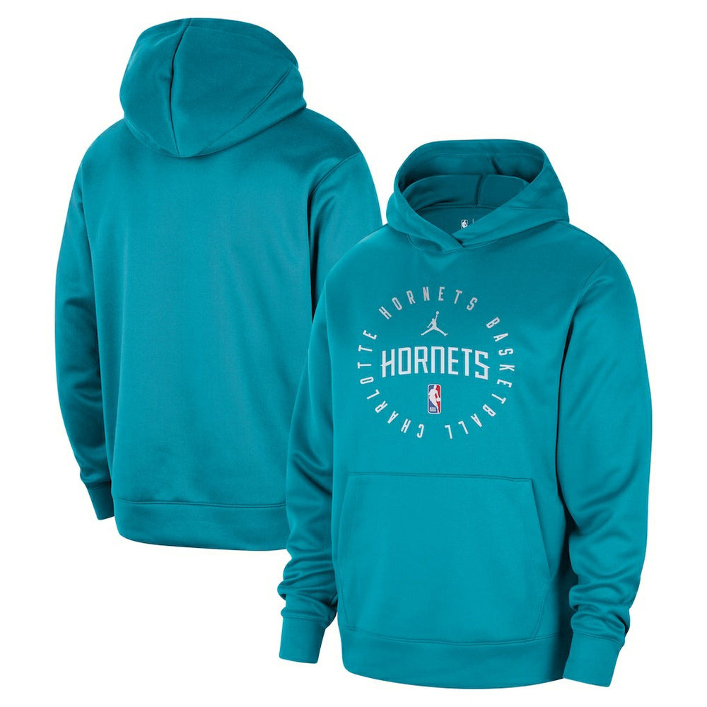 Teal Charlotte Hornets Jordan Brand 2024/25 Spotlight On-Court Practice Performance Pullover Hoodie | NBA