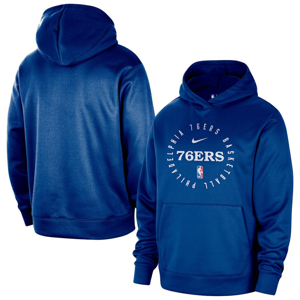 Royal Philadelphia 76ers 2024/25 Spotlight On-Court Practice Performance Pullover Hoodie | NBA