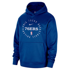 Royal Philadelphia 76ers 2024/25 Spotlight On-Court Practice Performance Pullover Hoodie | NBA