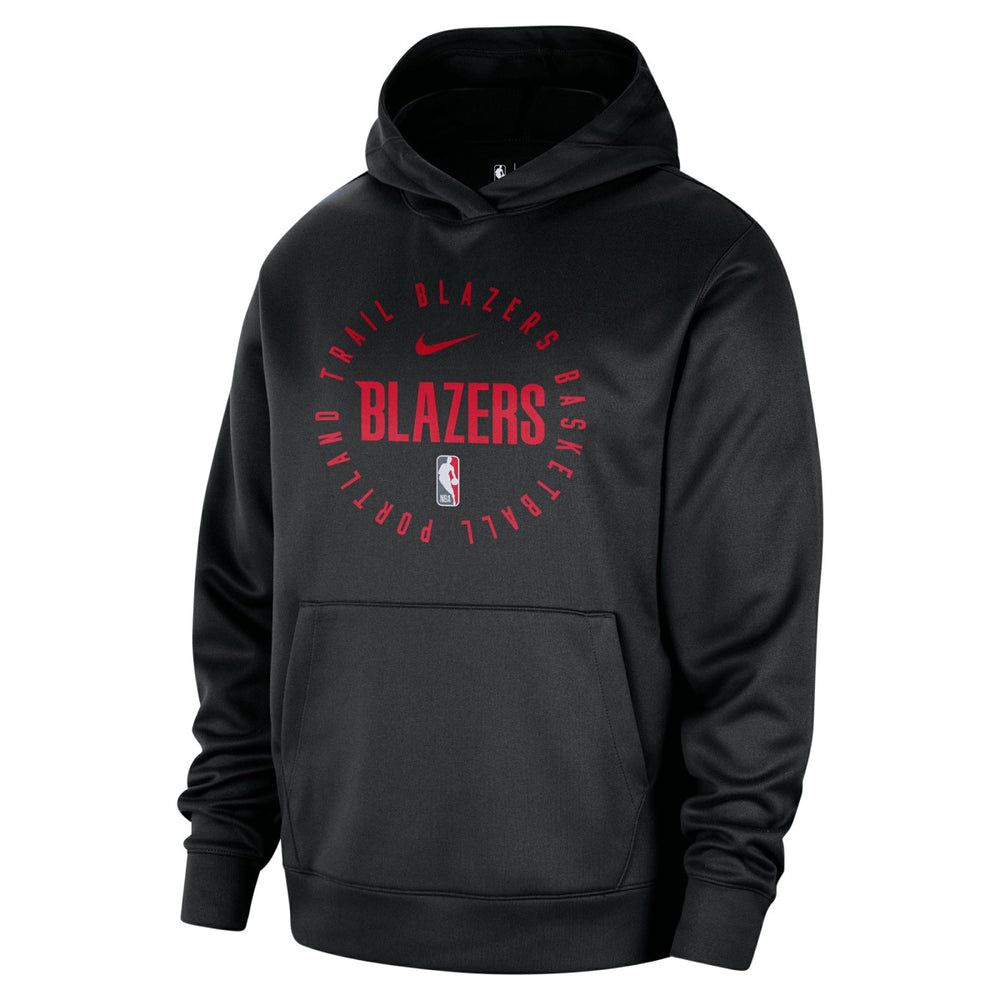 Black Portland Trail Blazers 2024/25 Spotlight On-Court Practice Performance Pullover Hoodie | NBA