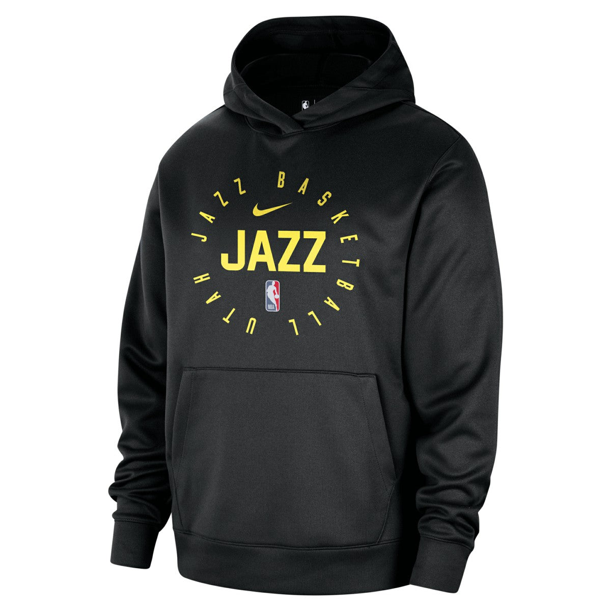 Black Utah Jazz 2024/25 Spotlight On-Court Practice Performance Pullover Hoodie | NBA