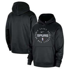 Black San Antonio Spurs 2024/25 Spotlight On-Court Practice Performance Pullover Hoodie | NBA