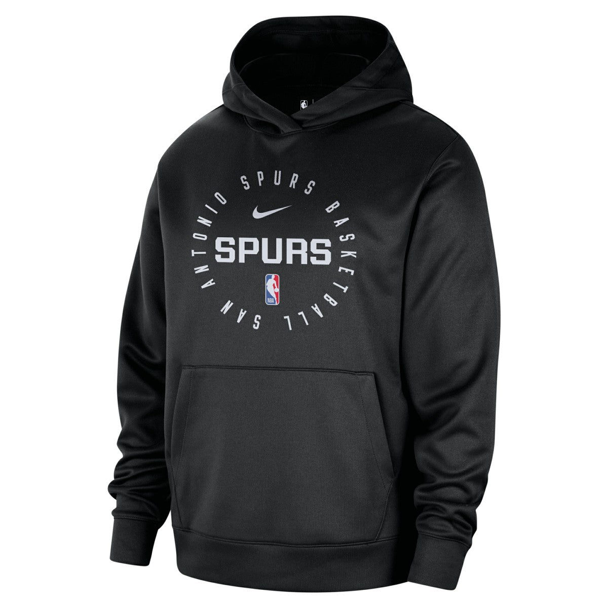 Black San Antonio Spurs 2024/25 Spotlight On-Court Practice Performance Pullover Hoodie | NBA