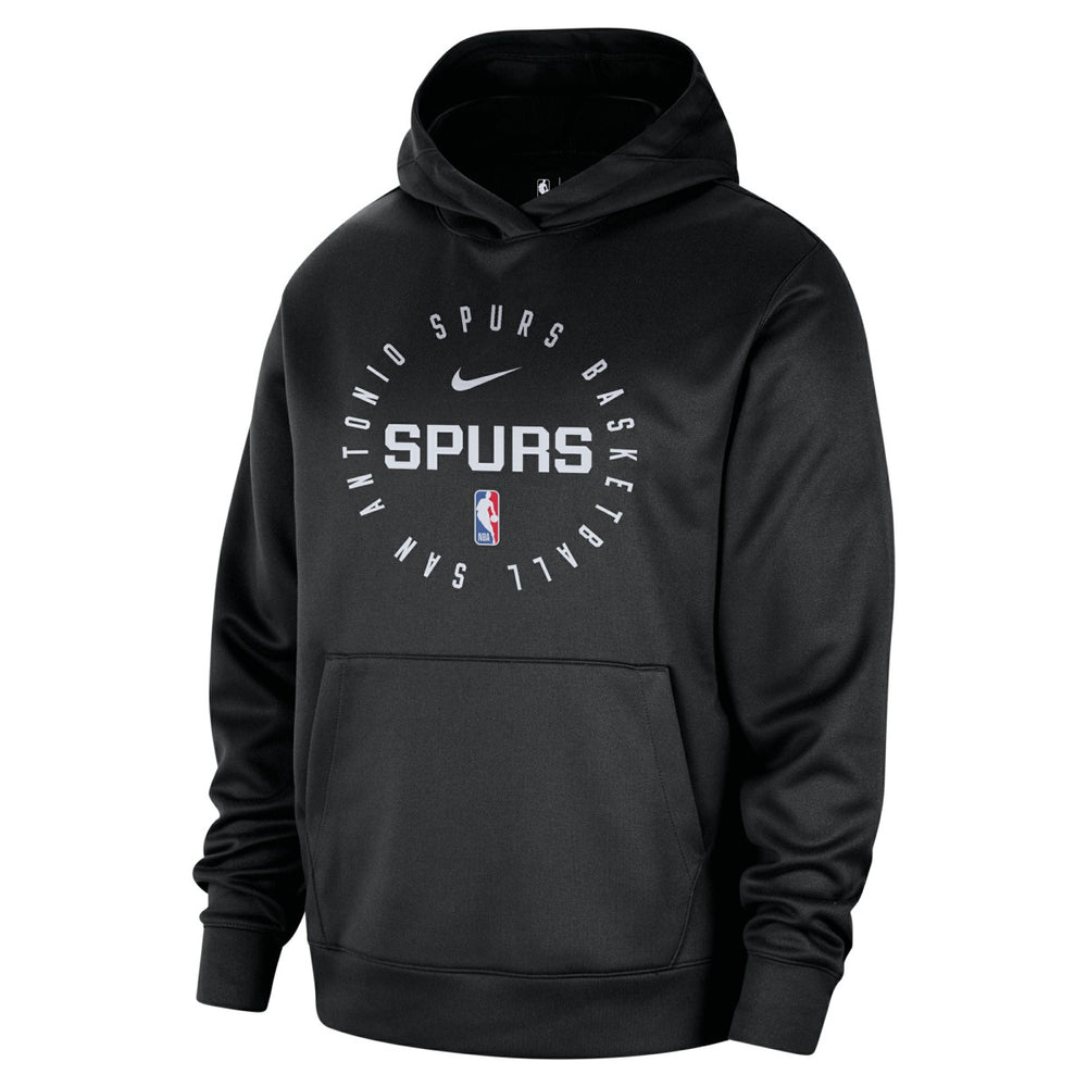 Black San Antonio Spurs 2024/25 Spotlight On-Court Practice Performance Pullover Hoodie | NBA