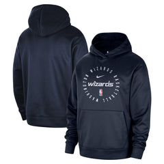 Navy Washington Wizards 2024/25 Spotlight On-Court Practice Performance Pullover Hoodie | NBA