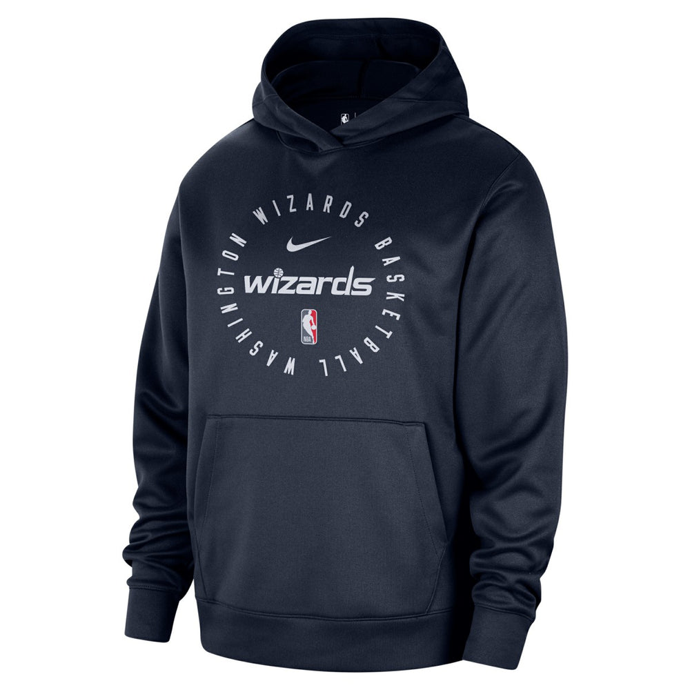 Navy Washington Wizards 2024/25 Spotlight On-Court Practice Performance Pullover Hoodie | NBA