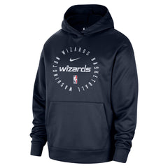 Navy Washington Wizards 2024/25 Spotlight On-Court Practice Performance Pullover Hoodie | NBA
