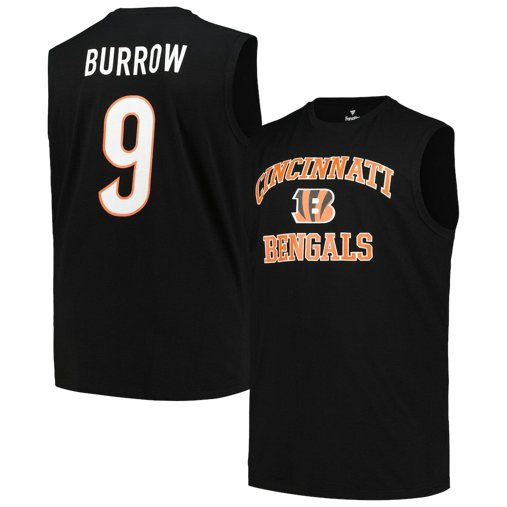 Cincinnati Bengals Joe Burrow  Big & Tall Muscle Tank Top | NFL Outlet
