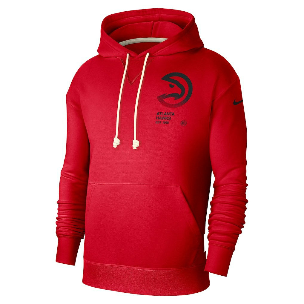 Red Atlanta Hawks Courtside Standard Issue Premium Performance Pullover Hoodie | NBA